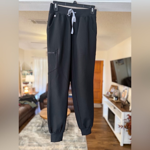 Figs Pants - Figs Zamora Jogger Scrub Pants- Black